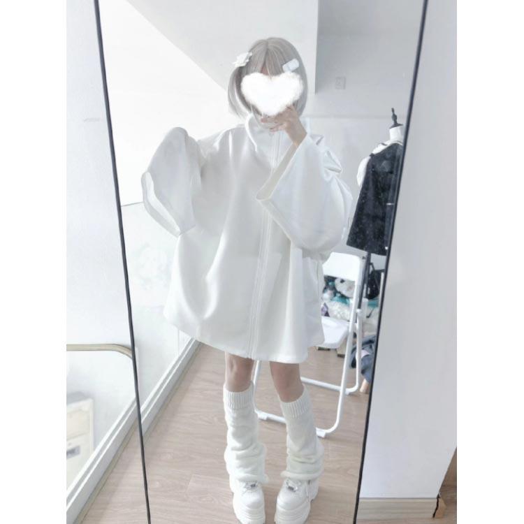 トレーナー 春 レディース 地雷系 長袖 コート ジャケット 秋 サブカル