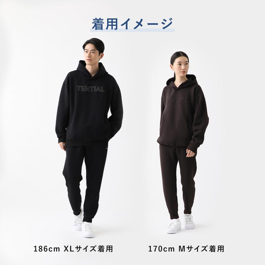 J*L様 テンシャル テックスウェット プルフーディー 黒 Lサイズ 上下