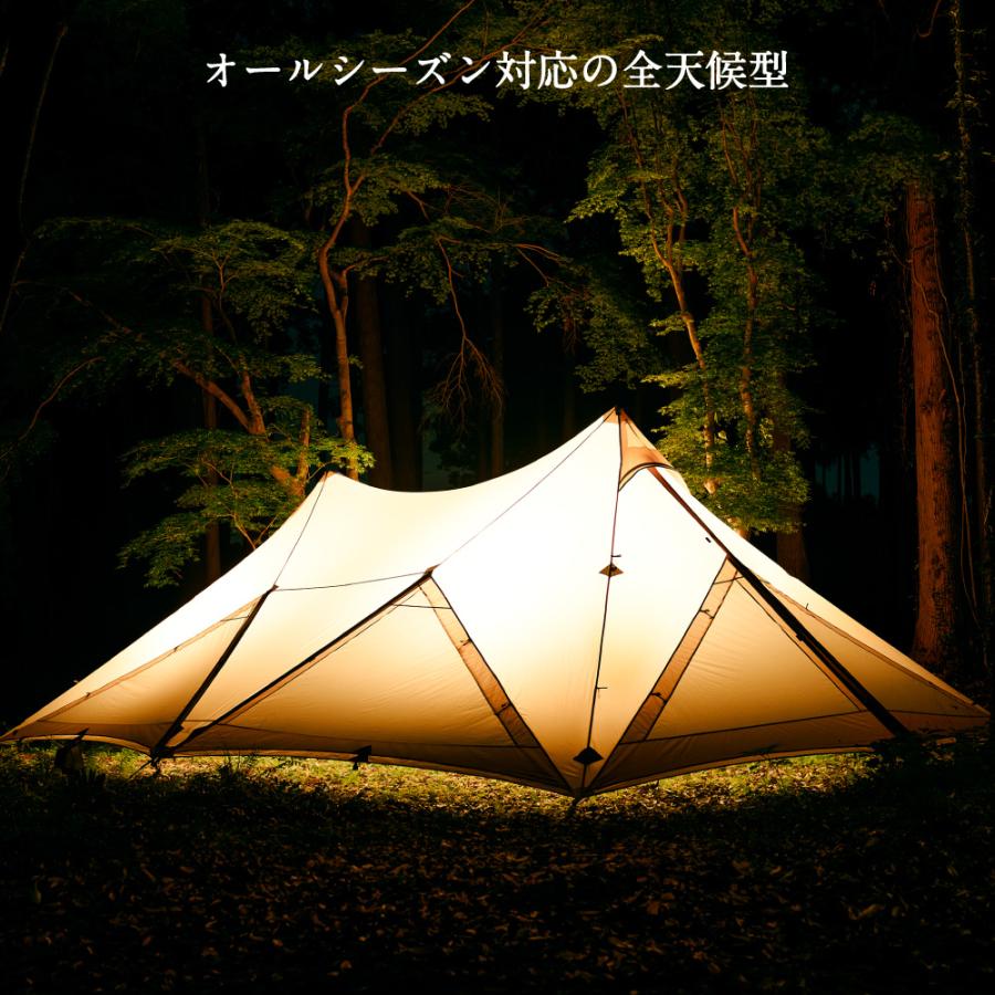 鎌倉天幕 HIDEOUT-02 ポール別売 テント 大型 シェルター ファミリー