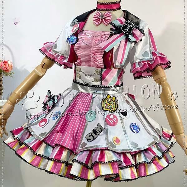 プリパラ 風 真中らぁら コスプレ衣装 ウィッグ 靴 cosplay