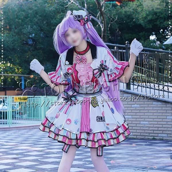 プリパラ 風 真中らぁら コスプレ衣装 ウィッグ 靴 cosplay