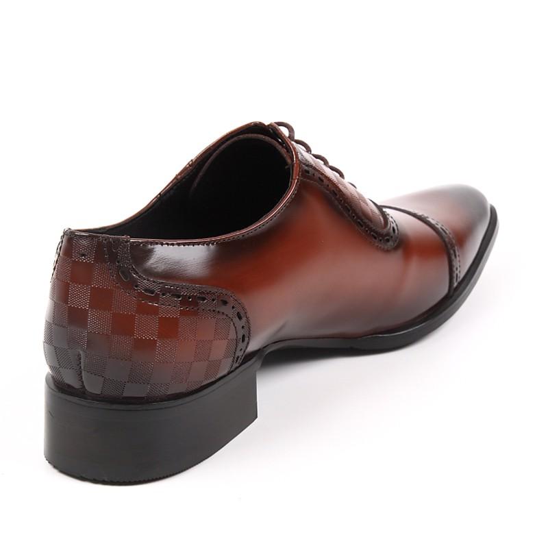 日本製 本革 メンズ ドレス ビジネスシューズ ダミエ柄 ヴィトン