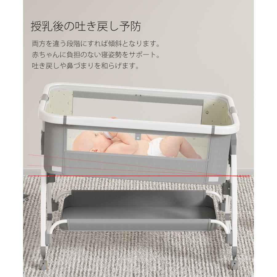 ベビーベッド 添い寝 ベビーサークル 持ち運び 折りたたみ ゆりかご