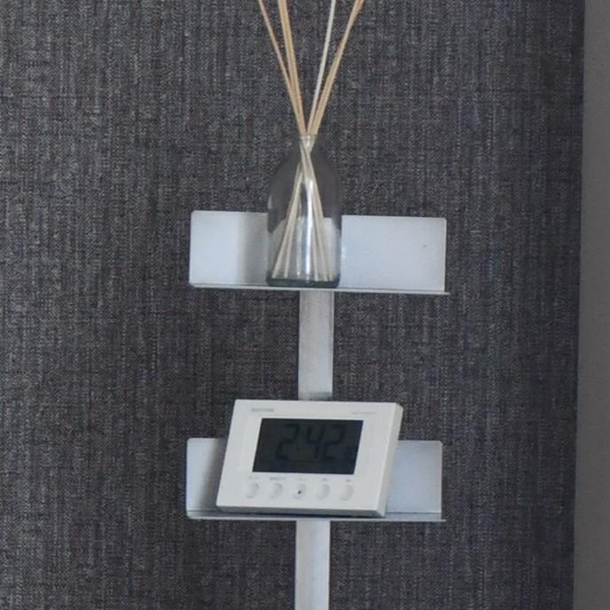 シルバー｜Tsum_dock ブックタワー 隠しキャスター付き ハイタイプ 8段