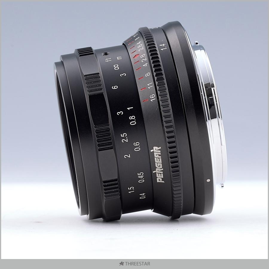 PERGEAR 35mm F1.4 フルサイズ マニュアルフォーカスレンズ 単焦点