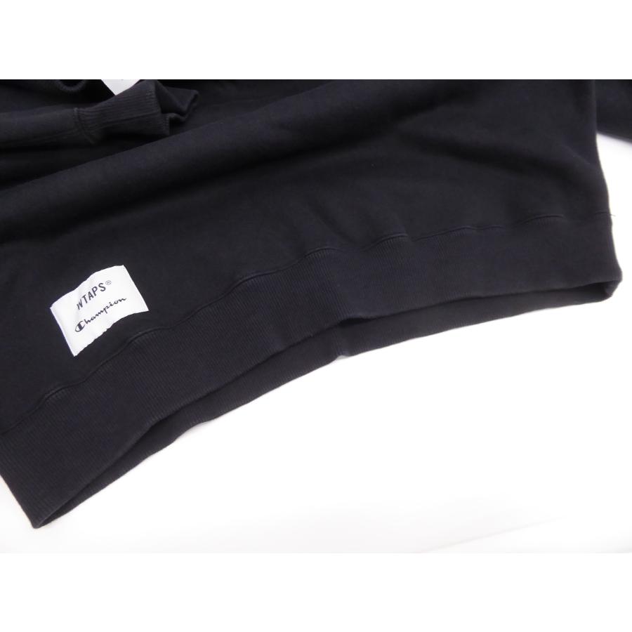 WTAPS（ダブルタップス） × CHAMPION ACADEMY CREW NECK BLACK SIZE:M