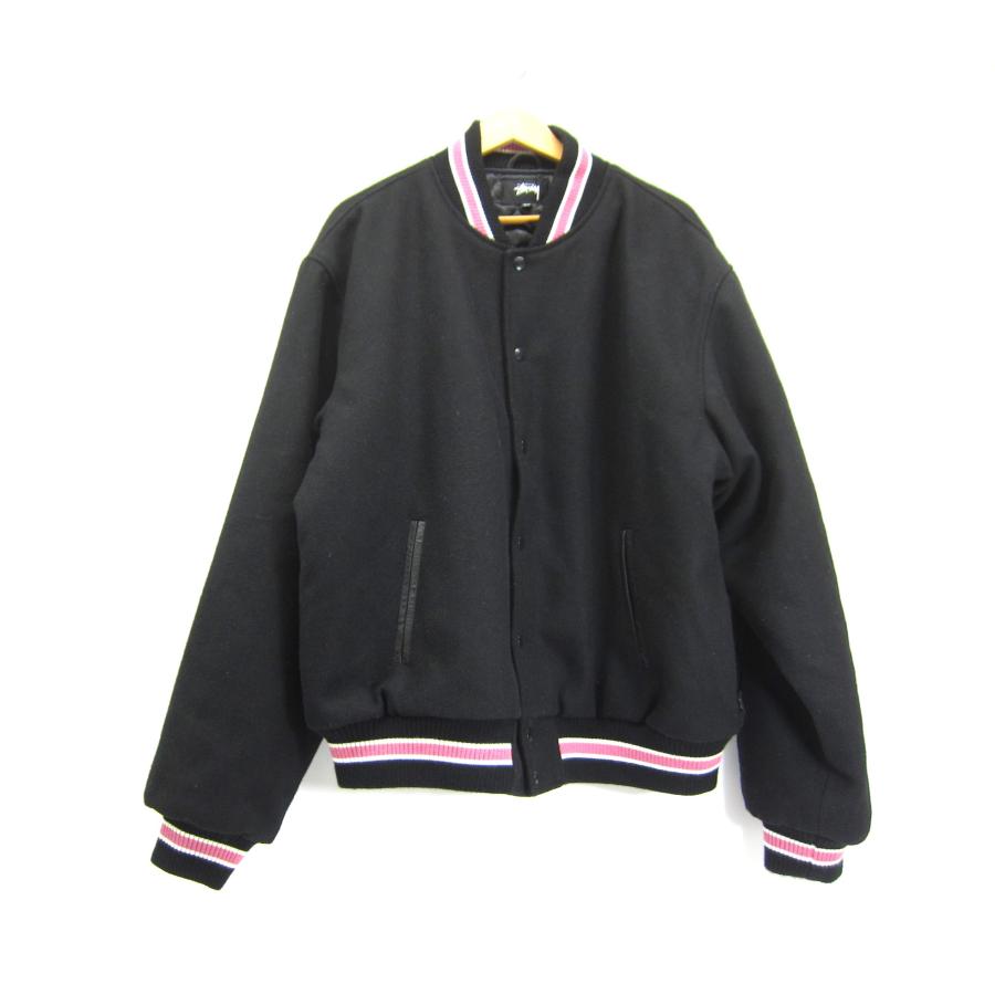 STUSSY（ステューシー） stussy s talk melton varsity jacket SIZE:XL