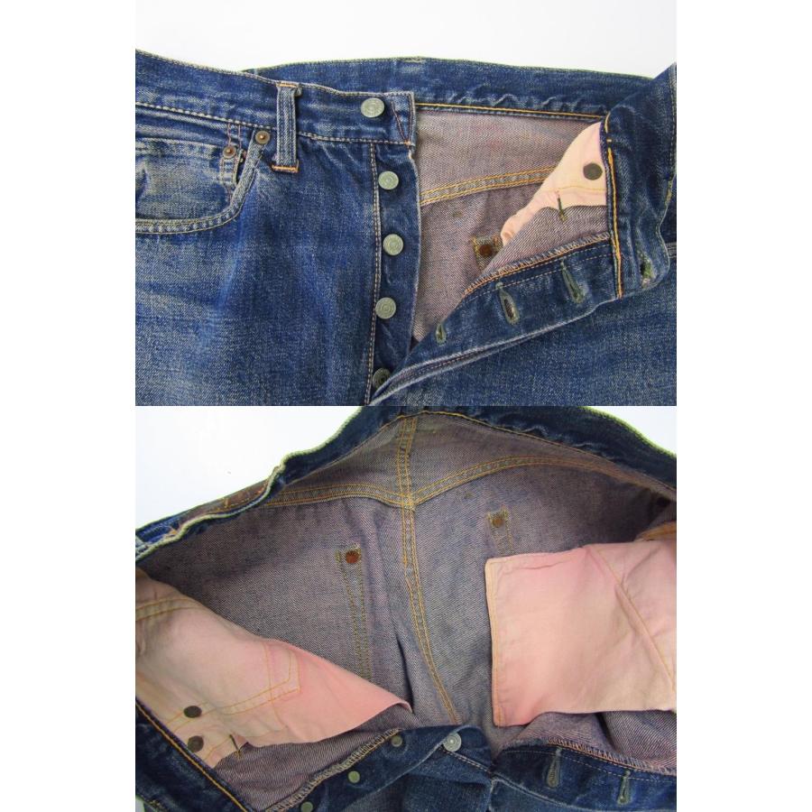 Levi's（リーバイス） 50S 501XX BIG E 両面均等V 革パッチ オフセット