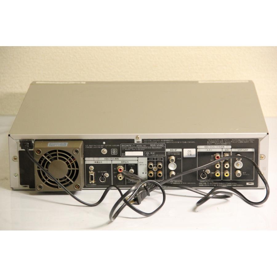 SONY “スゴ録” RDR-VH80 HDD搭載VHSビデオ一体型DVDレコーダー 【中古