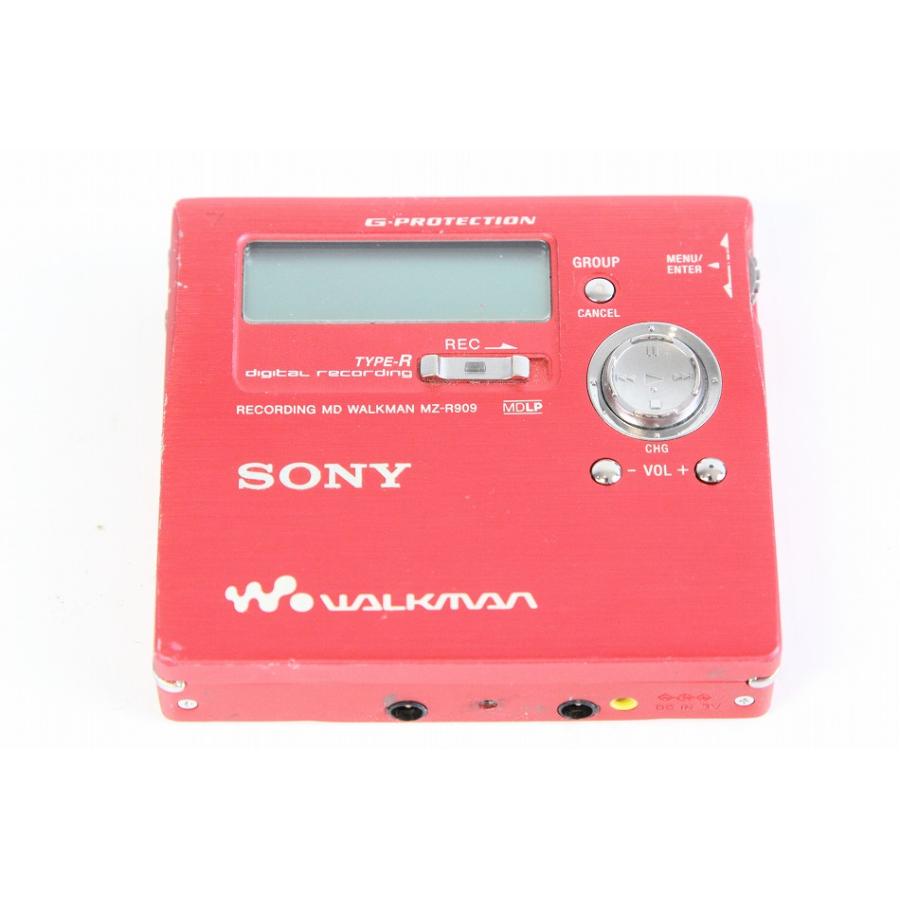 SONY ソニー MZ-R909 レッド MDレコーダー MDLP対応 【中古品