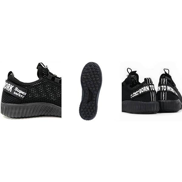 安全スニーカー 軽量 85412 樹脂先芯 かかとが踏める メッシュ 安全靴