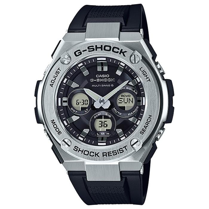 G-STEEL G-SHOCK ミドルサイズ 電波ソーラー メンズ 腕時計 アナログ