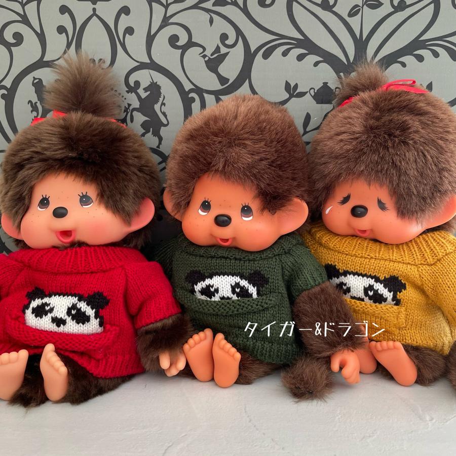 バ*ノ様 ハートのあったかニットモンチッチM 女の子 未使用品 ハートの