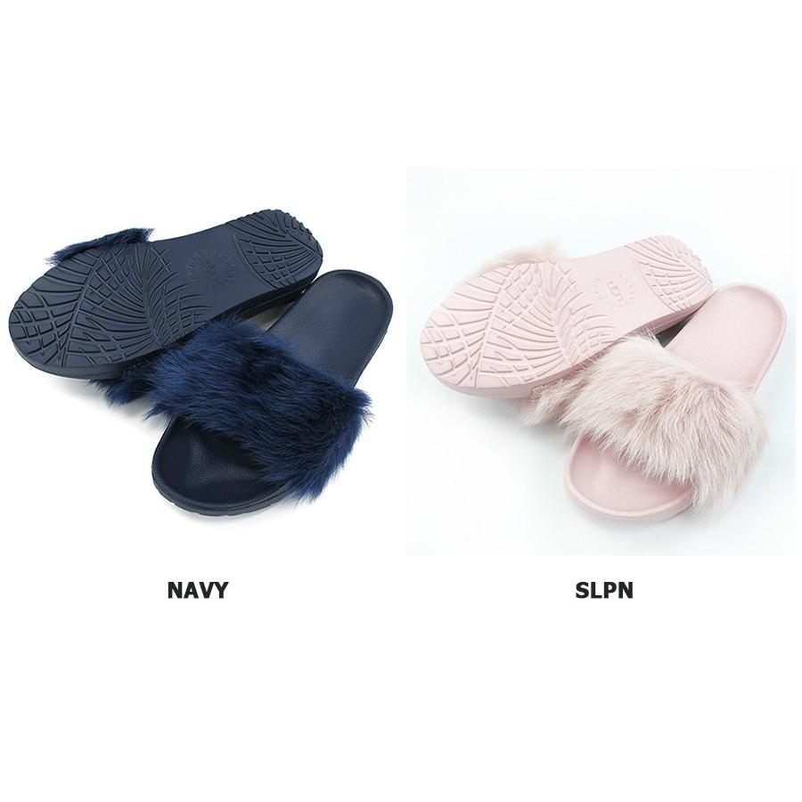 UGG（アグ） レディース スライドサンダル シープスキン ファー