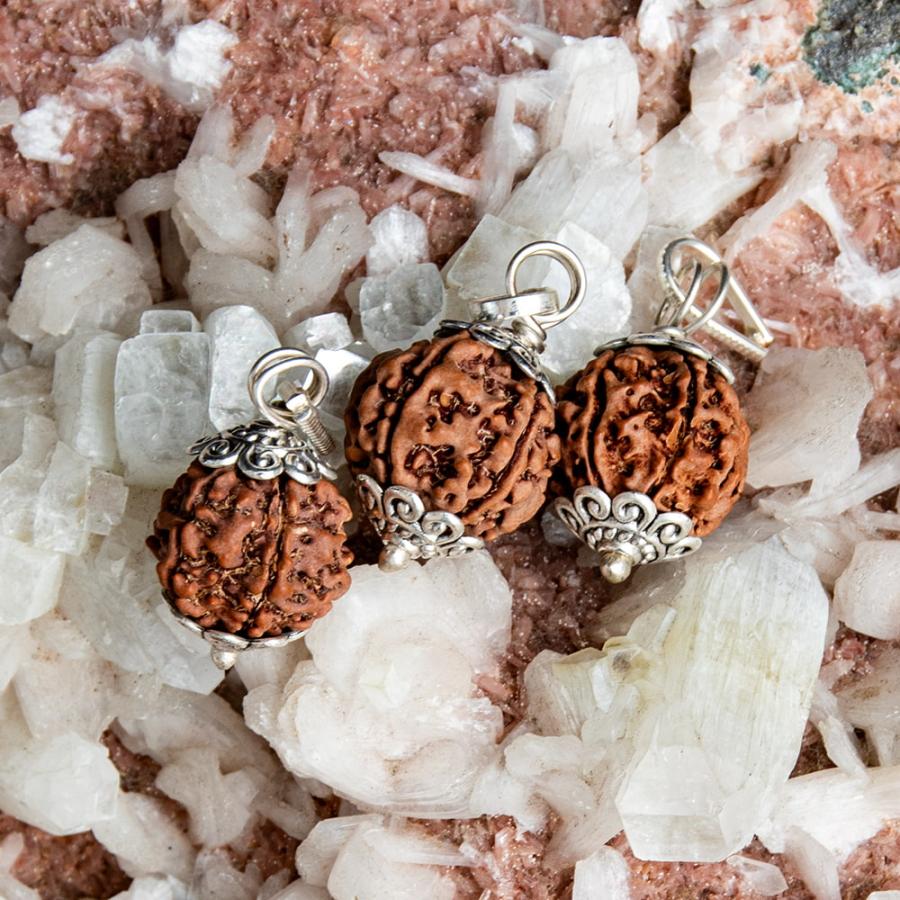 数珠 インドの数珠 ネックレス 首飾り (4面)鑑定書付き 聖なる菩提樹