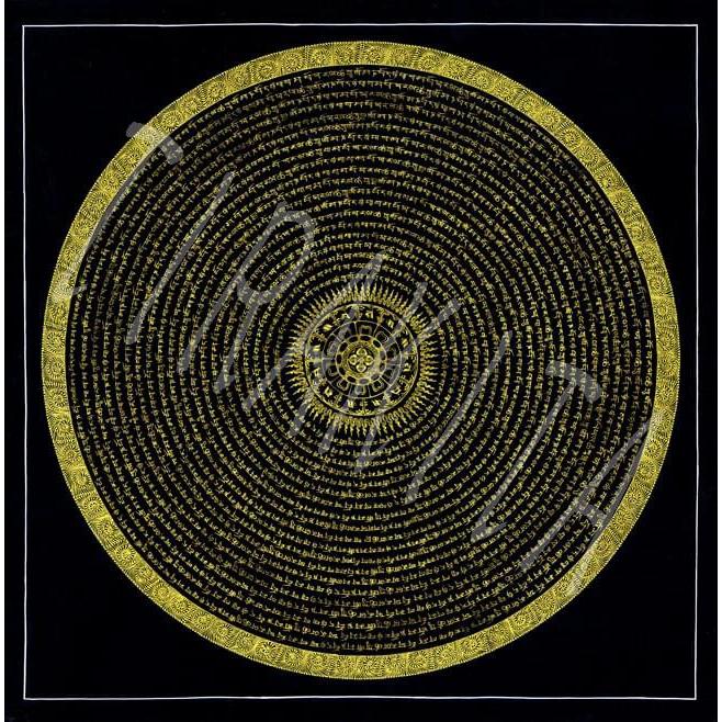 曼荼羅 タンカ マンダラ 仏画 タンカのポスター 特大 種子・マンダラ