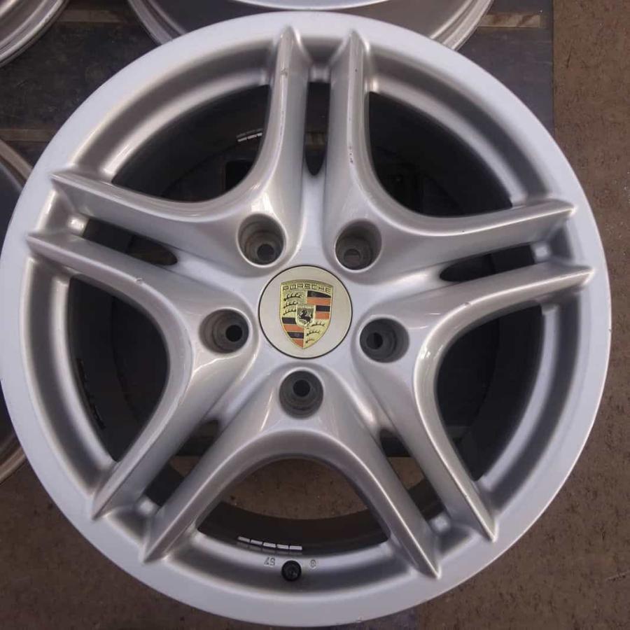 4本SET 会社宛 送料無料 18×8J PORSCHE ポルシェ カイエン 純正 アルミ