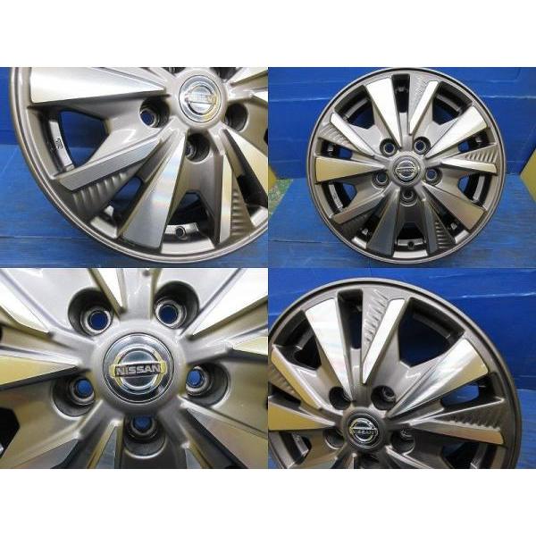 送料無料 中古アルミホイール 4本セット 日産 セレナ純正 5.5J-15 +45