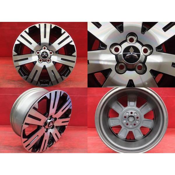 新車外し デリカD5 純正 アルミ 18インチ ブラックポリッシュ 海外製