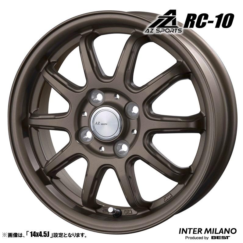 4本セット AZ sports エーゼットスポーツ RC-10 14インチ リム幅4.5J