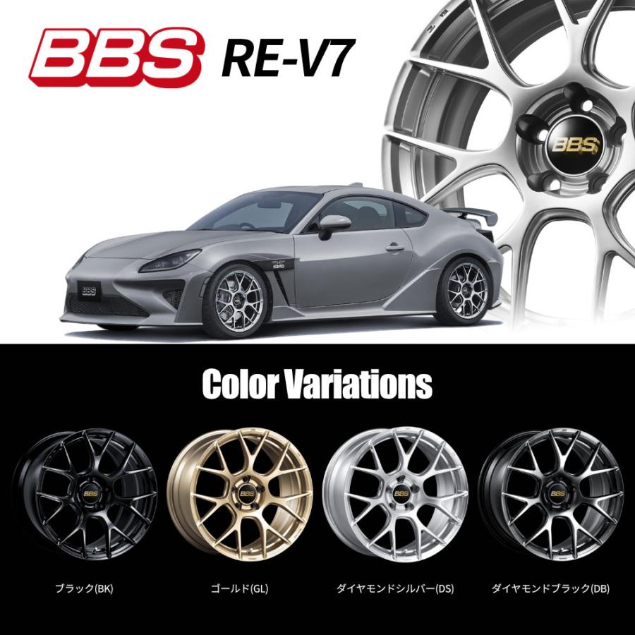BBS BBS RE-V7 RE-V7015 18x7.5J 5/114.3 +48 DS ダイヤモンドシルバー