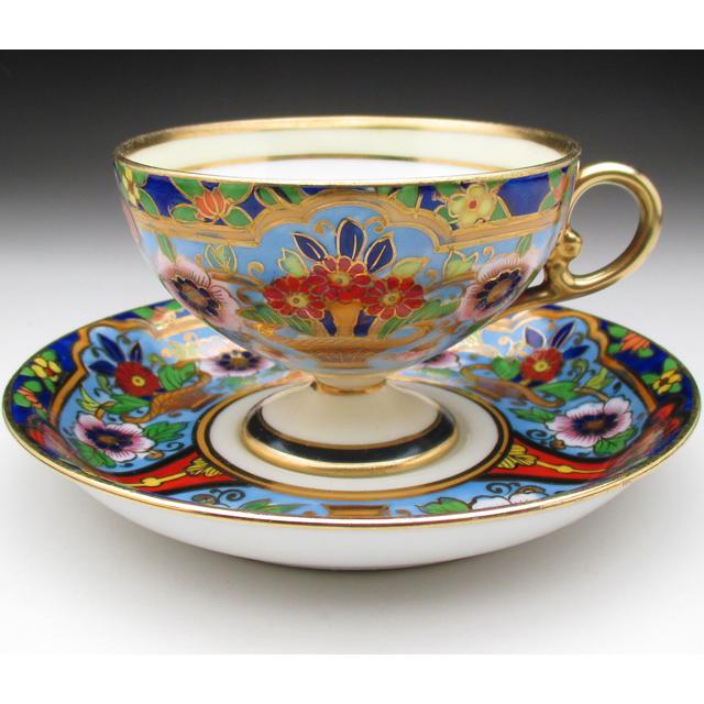 ノリタケ オールドノリタケ 金彩花籠絵 カップ＆ソーサー