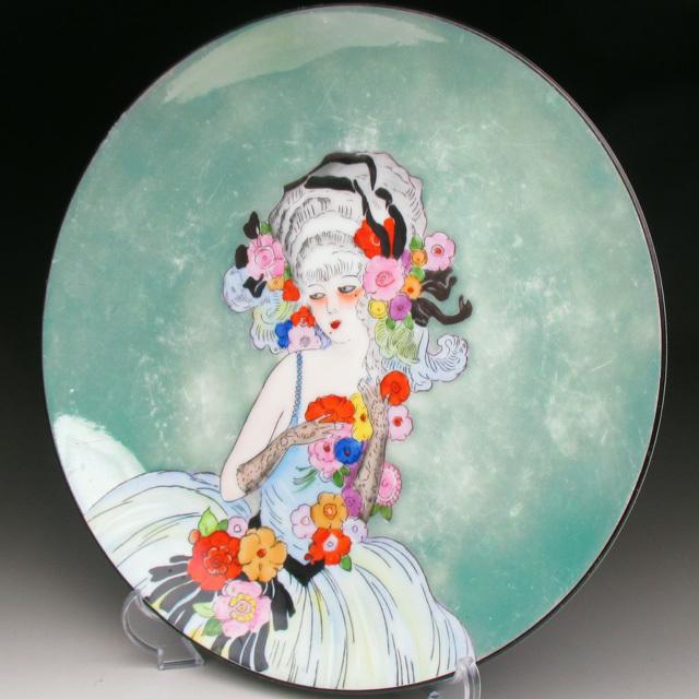 ノリタケ オールドノリタケ デコレディ マダム・ポンパドール プレート