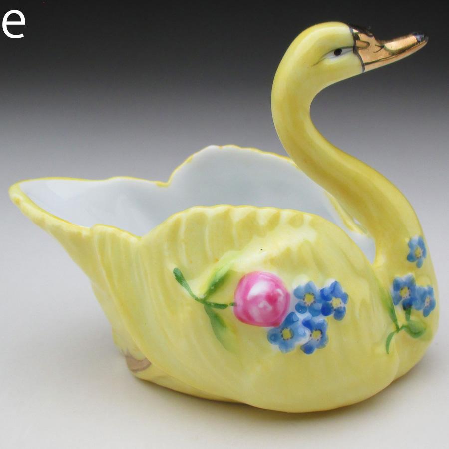 ノリタケ オールドノリタケ 金彩花絵白鳥型 ソルトボウル 6枚セット