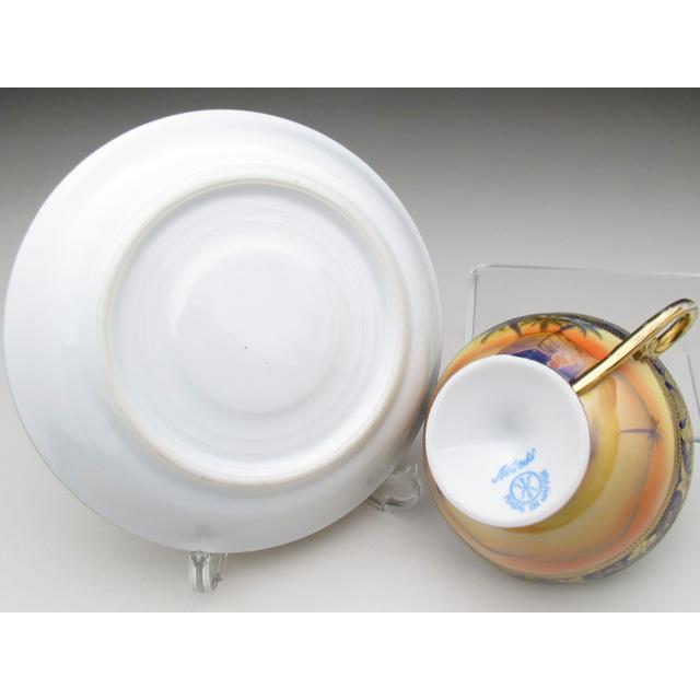 ノリタケ オールドノリタケ コバルト金盛り砂漠風景絵 カップ