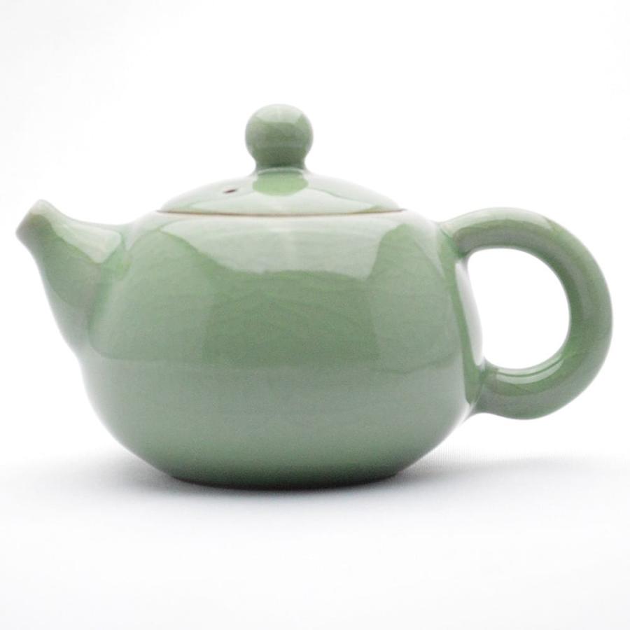 青磁茶壺・西施壺（哥窯梅子青）150ml（満水180ml） : 天香茶行・Yahoo