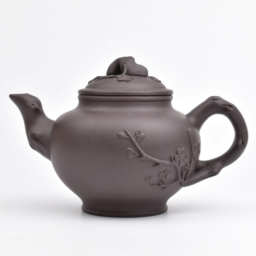 紫砂 急須 中国茶器 骨董 銀象嵌 紫砂 急須 中国茶器 骨董 銀象嵌