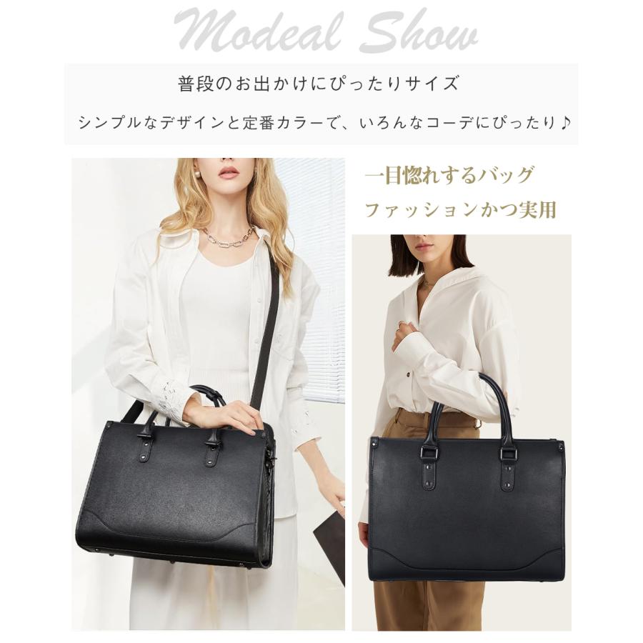 TIDING ビジネスバッグ メンズ 本革 ブリーフケース トートバッグ 2way