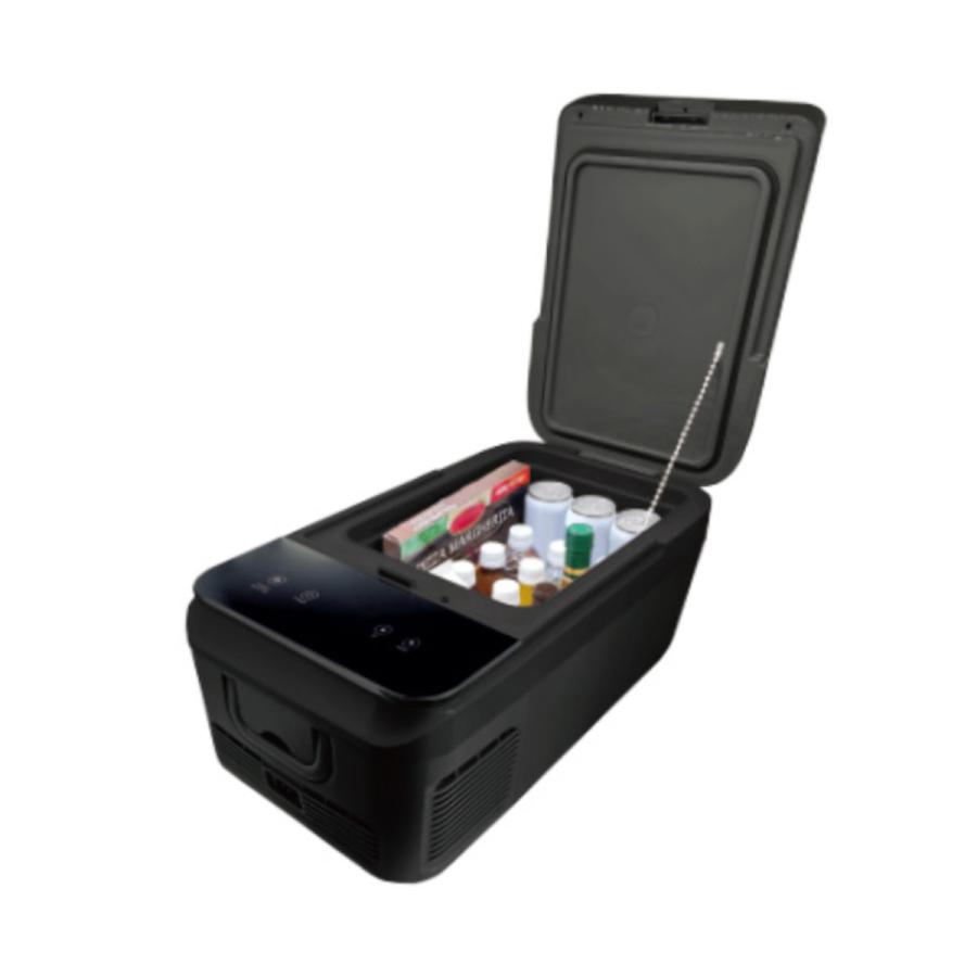 RAMASU/池商 18L冷凍冷蔵庫 ブラック RA-CFR18-BK 大容量 氷 車載可能