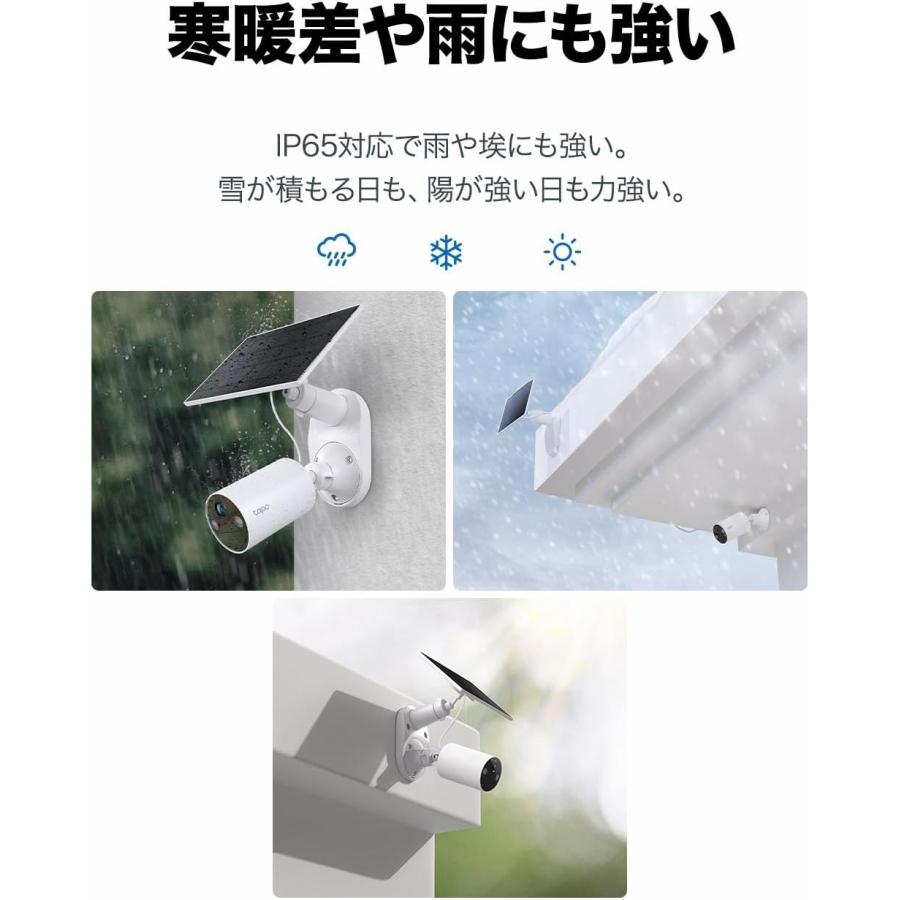 TP-Link レビュー特典付 防犯カメラ 屋外 家庭用 wifi 太陽光で連続