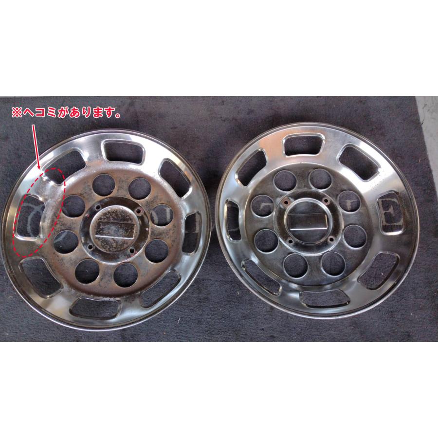日野 メッキ ホイール キャップ 8穴用 JIS 2枚 大型 HINO ホイール