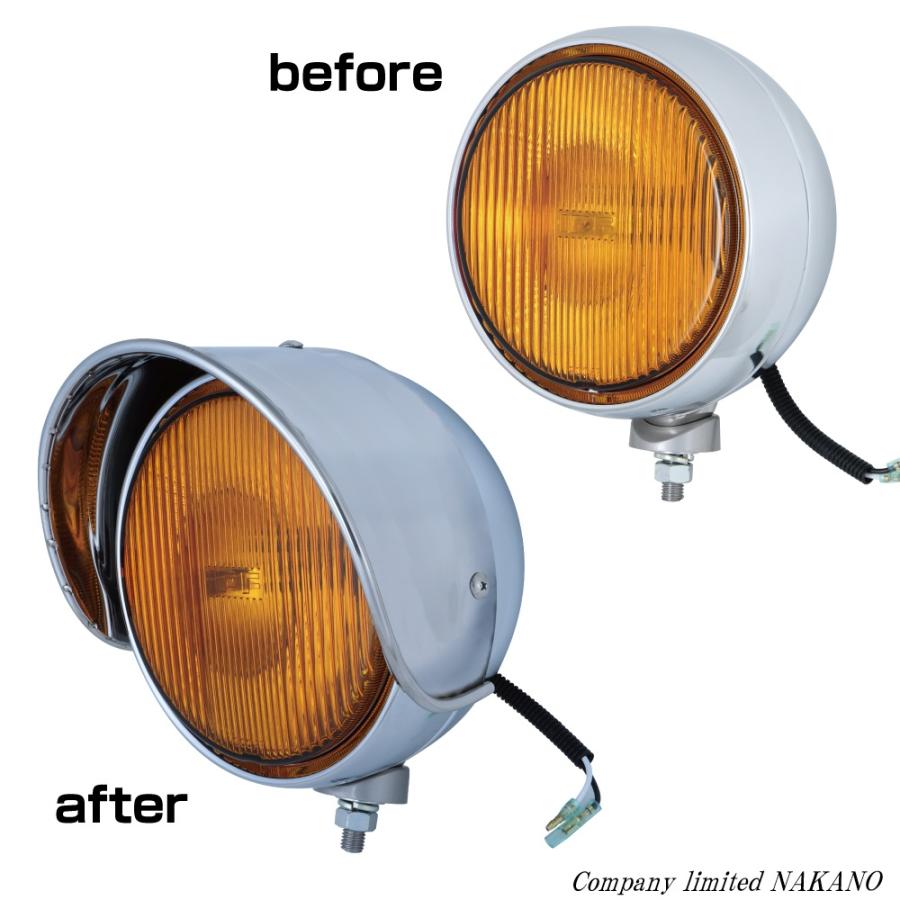 ジェットイノウエ トラック用 IPF製 丸型フォグランプ 200Φ用 バイザー