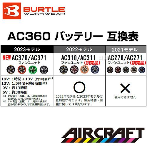 BURTLE（バートル） 2023年新型 バッテリー19v 2023 ファン セット