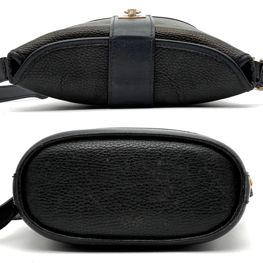 CELINE セリーヌ ショルダーバッグ オールレザー ガンチーニ ロゴ金具