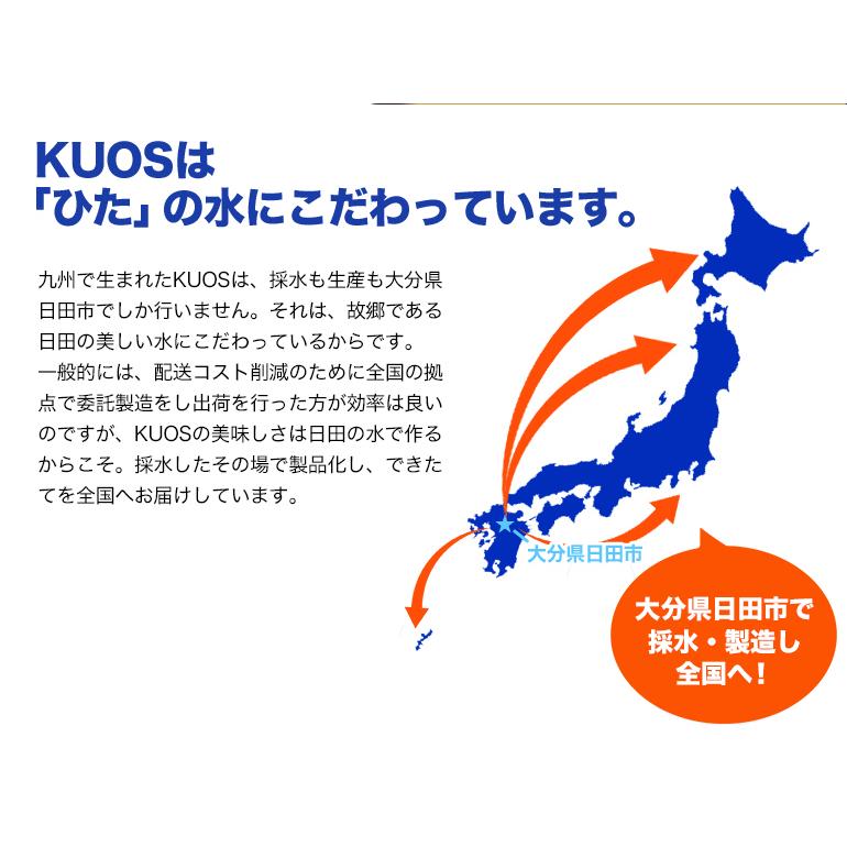 クオス（KUOS） 強炭酸水 500ml×24本 選べる ラベルレス 無糖 大分県