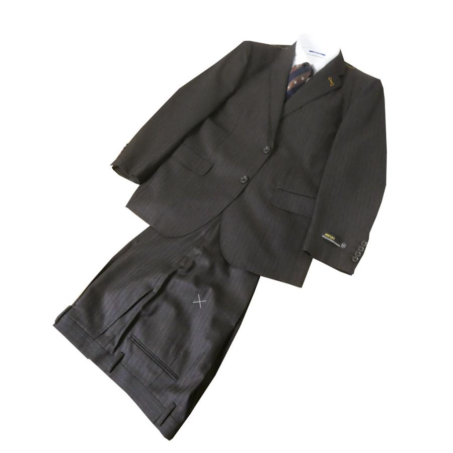 MIYUKI(ミユキ) スーツ メンズ 秋冬春 2つボタン ダークブラウン