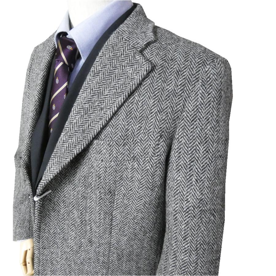 HARRIS TWEED（ハリスツイード） 秋冬 コート グレーヘリンボーン