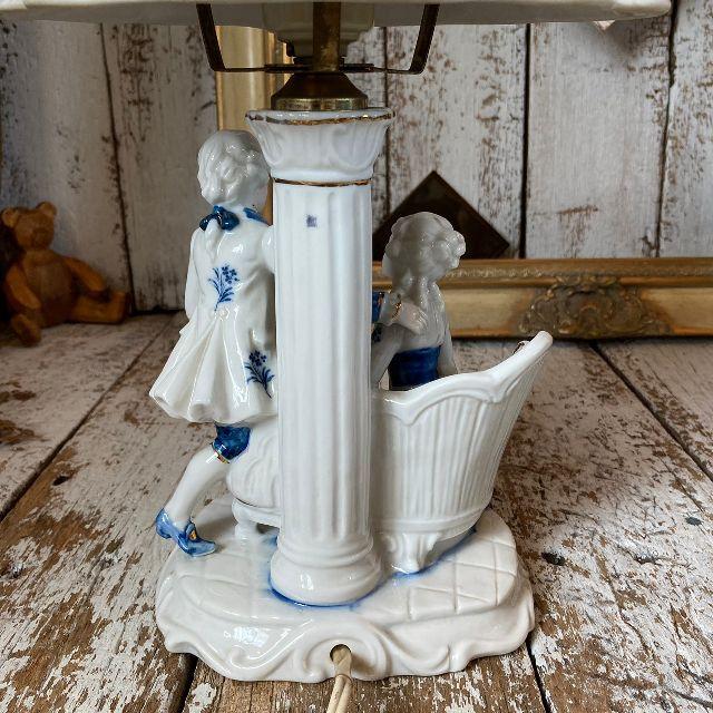 VINTAGE 70s ヴィンテージ*ヤマハ陶芸*フィギュリン スタンドライト