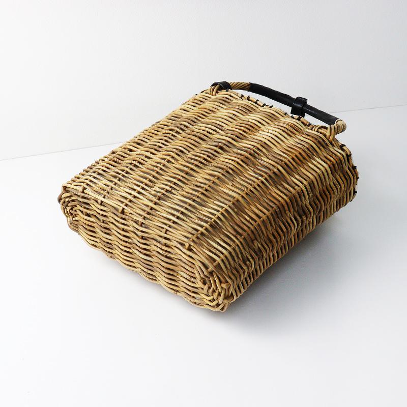 エバゴス ebagos 紅籐 リネン 大容量 ブライダルトートバッグ/かご