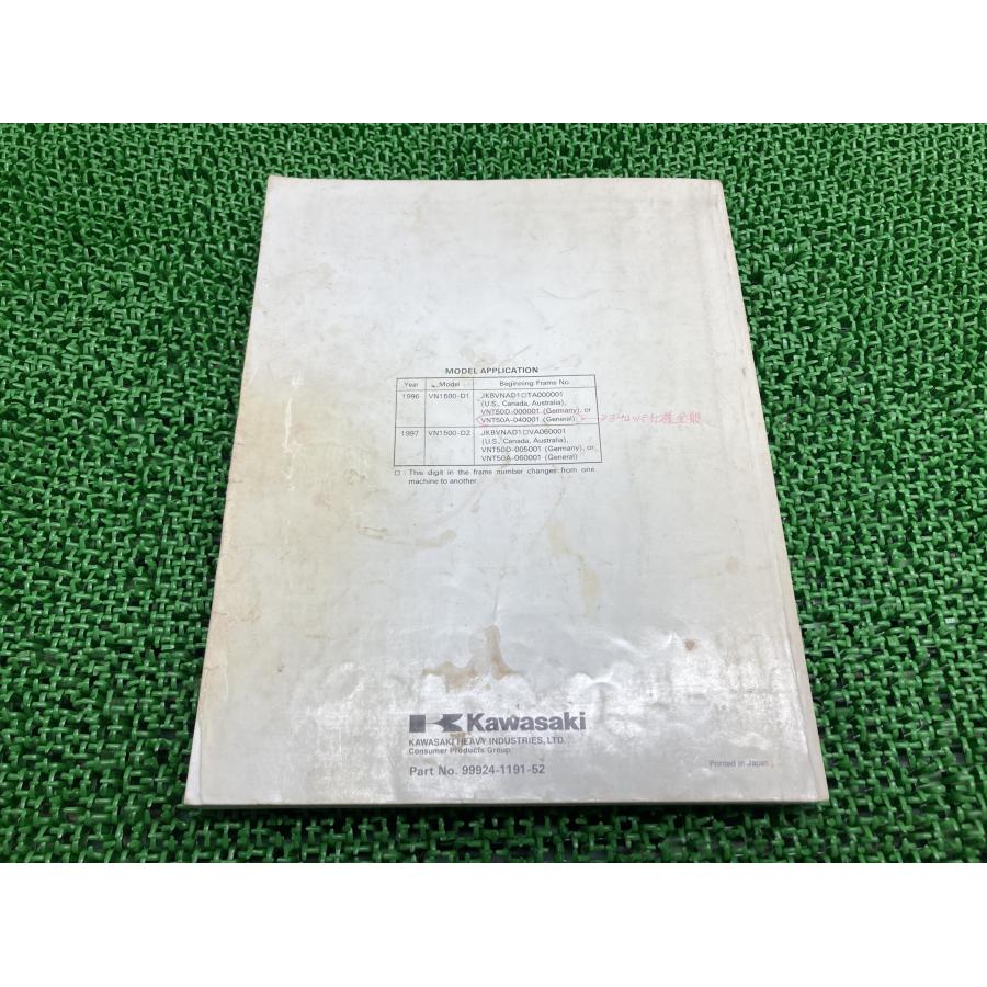 カワサキ（Kawasaki） バルカン1500クラシック サービスマニュアル