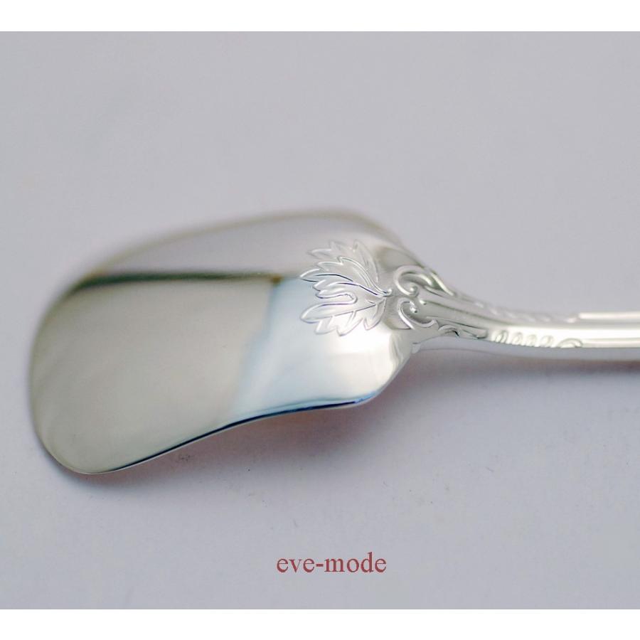 TBCL 洋白 月桂樹 アイスクリームスプーン 銀厚3.8ミクロン 三種銀