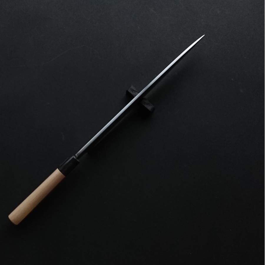 堺宏之作 白鋼 霞仕上げ 水牛桂柄 柳刃包丁 300mm(1尺)（刺身包丁