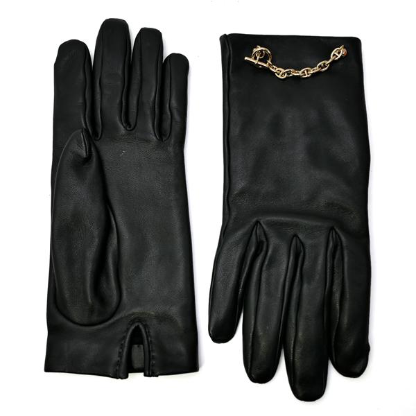 HERMES（エルメス） グローブ ボニー シェーヌダンクル #7 16cm