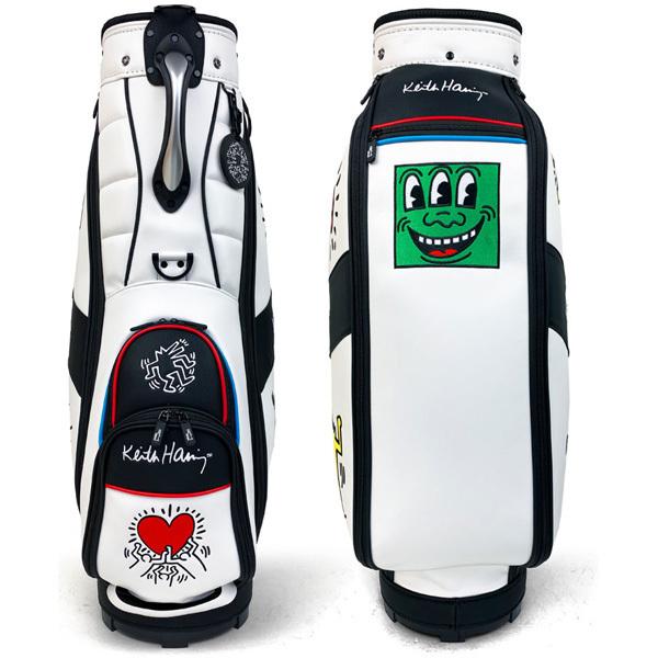 Keith Haring（キース ヘリング） KHCB-09 WH カート キャディバッグ