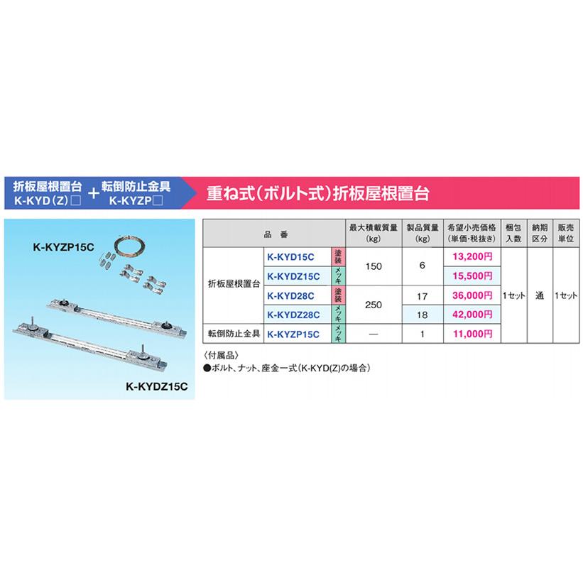 オーケー器材(ダイキン) エアコン部材 SAキーパー 転倒防止金具 K