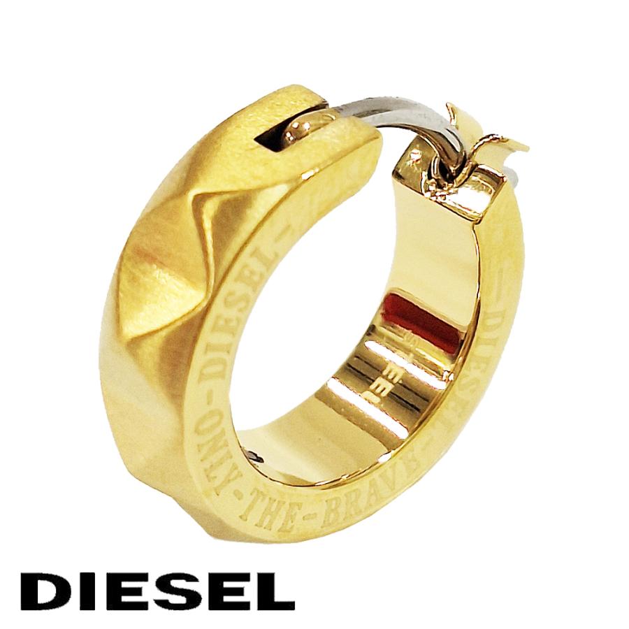 DIESEL（ディーゼル） ピアス 2個セット メンズ アクセサリー ゴールド